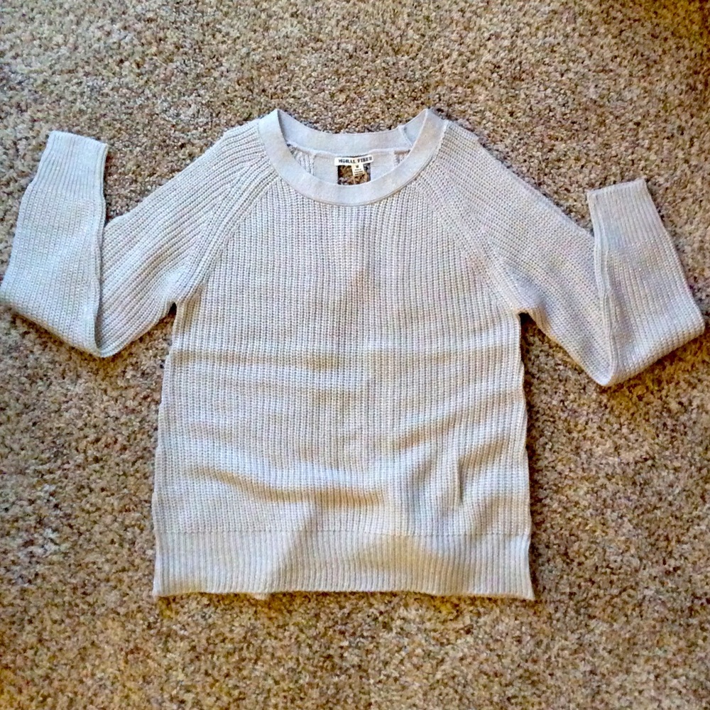 Moral Fiber Open Shoulder and Back Sweater